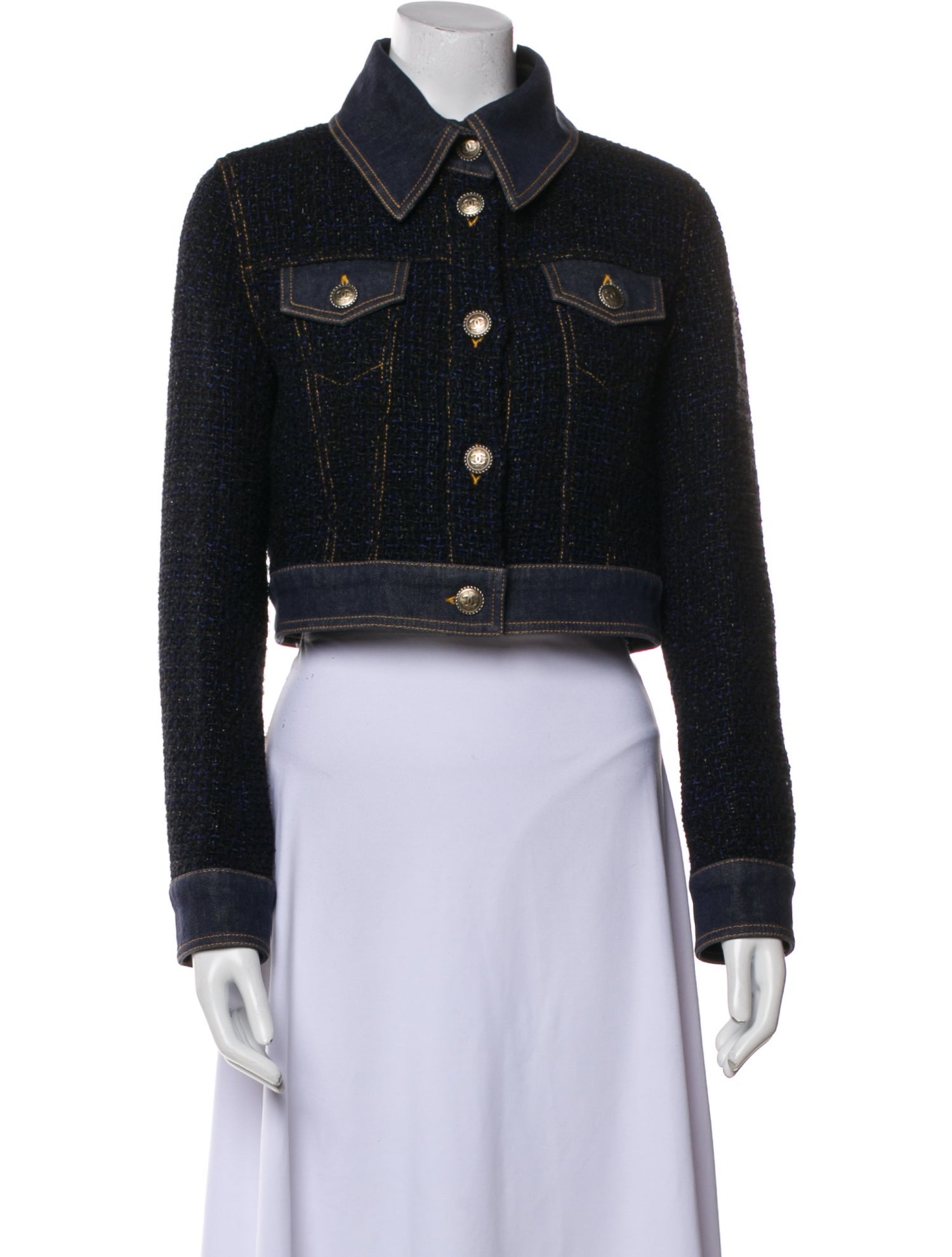 Chanel 2018 Tweed Denim Jacket