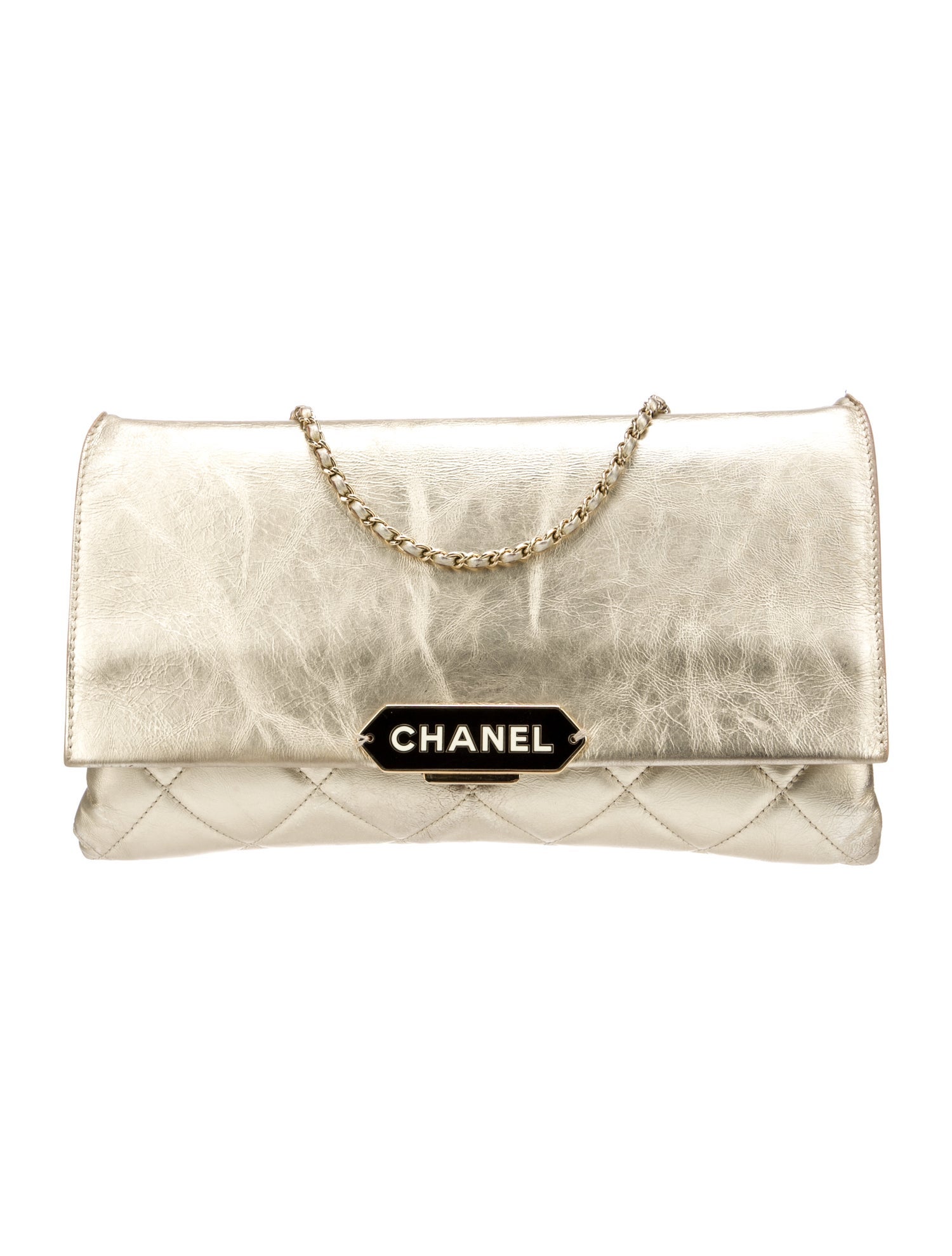 Chanel Retro Label Clutch