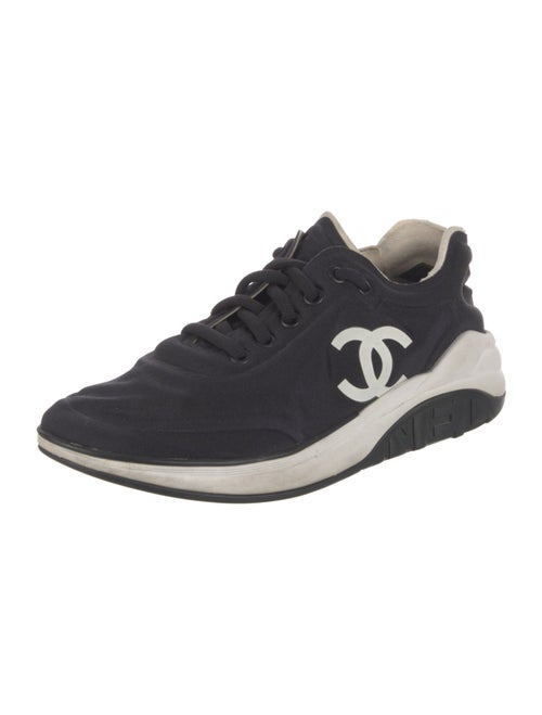 Chanel Interlocking CC Logo Neoprene Sneakers