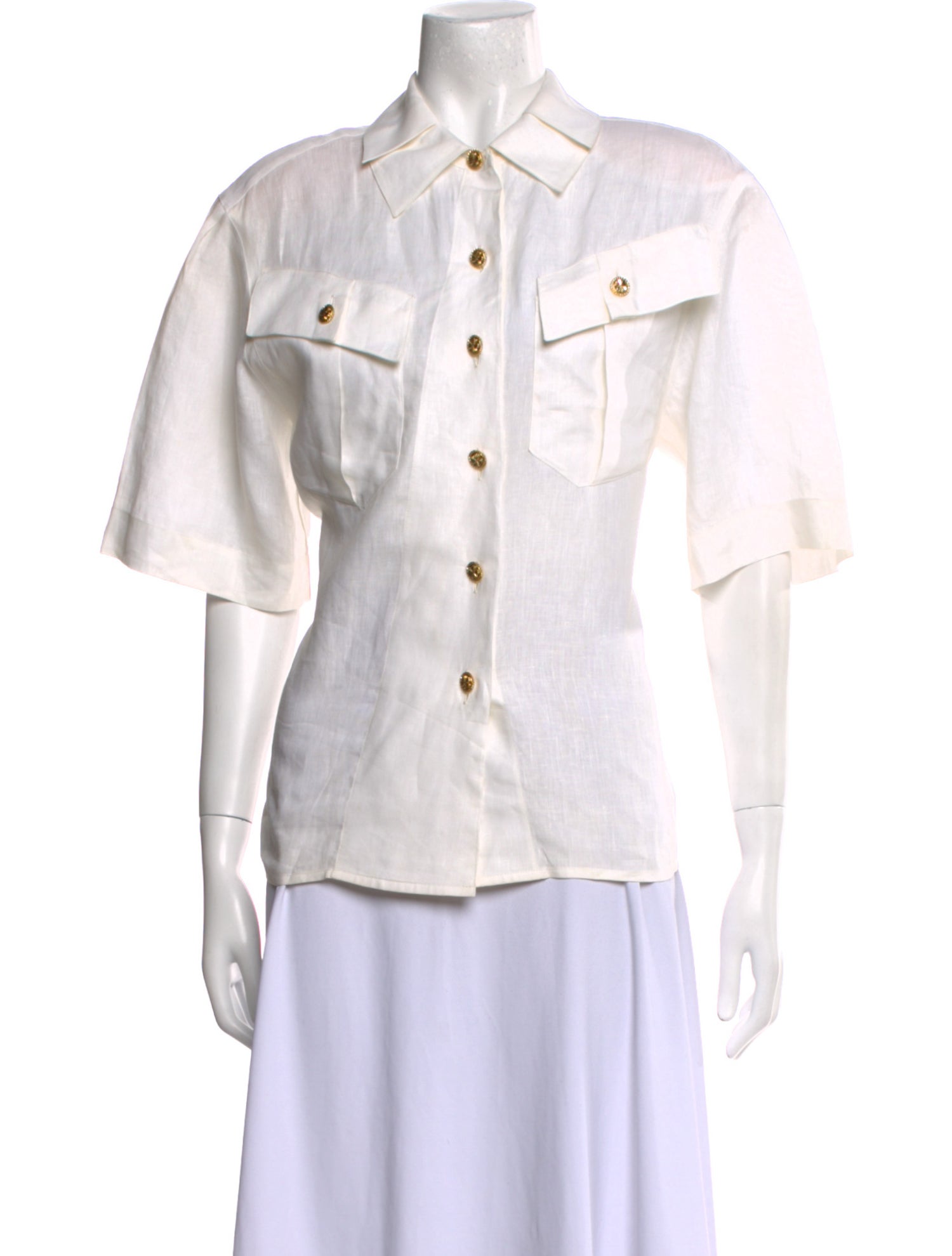 Chanel Vintage 1989 Button-Up Top