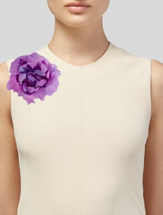 Chanel 2024 Silk Camellia Brooch