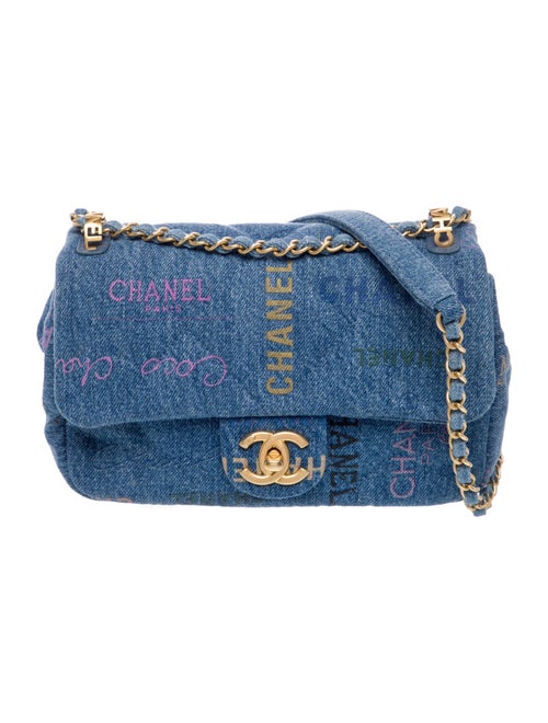 Chanel Rectangular Mini Denim Mood Flap Bag