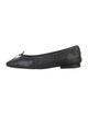 Chanel Interlocking CC Logo Leather Ballet Flats