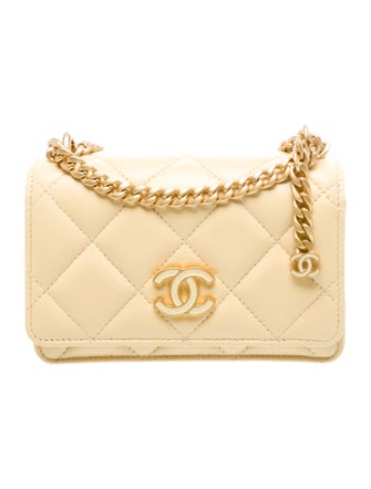 Chanel Enamel Pending CC Clutch With Chain