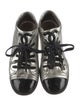 Chanel Interlocking CC Logo Leather Sneakers