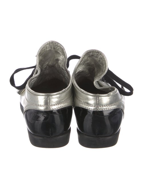 Chanel Interlocking CC Logo Leather Sneakers