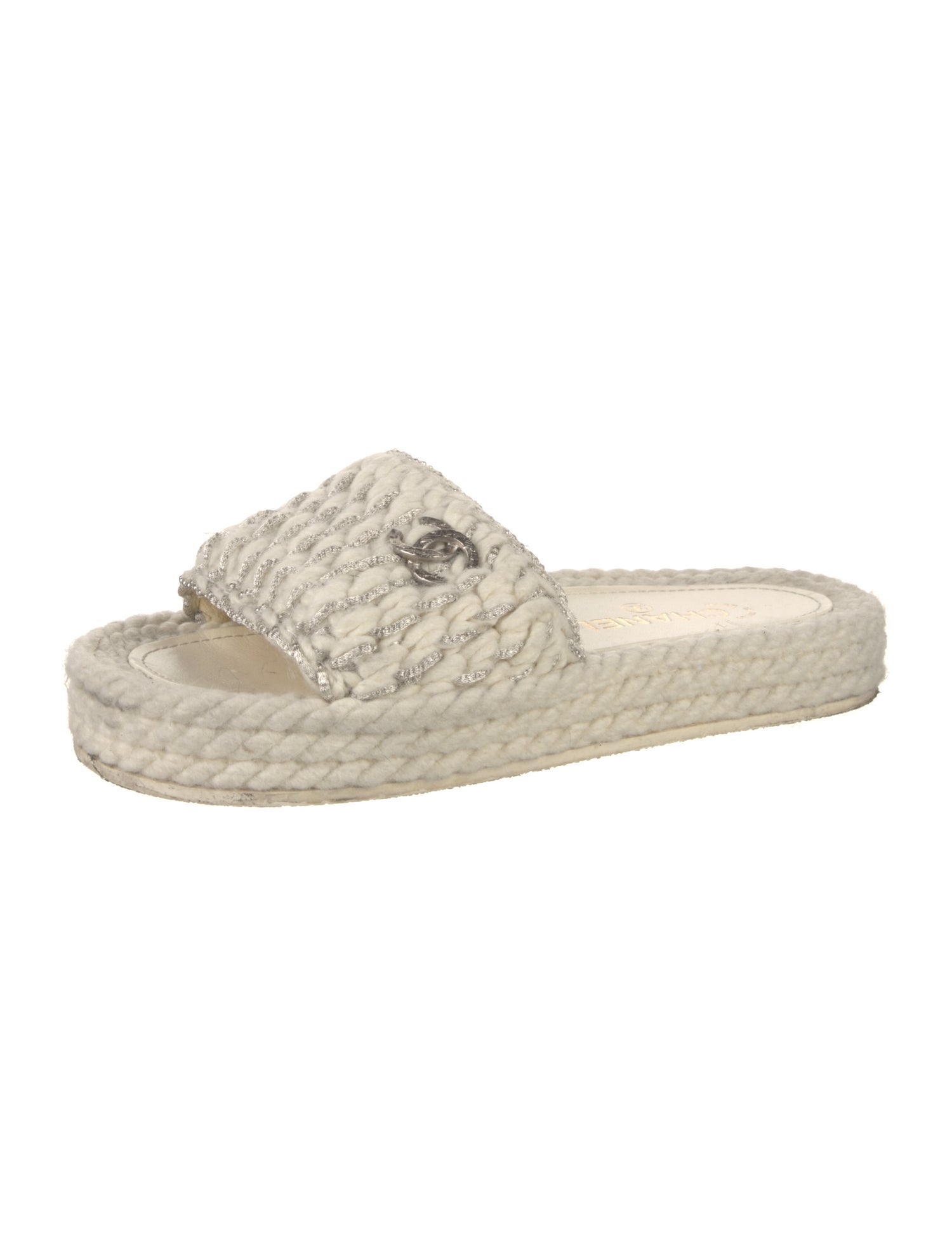 Chanel Interlocking CC Logo Espadrilles
