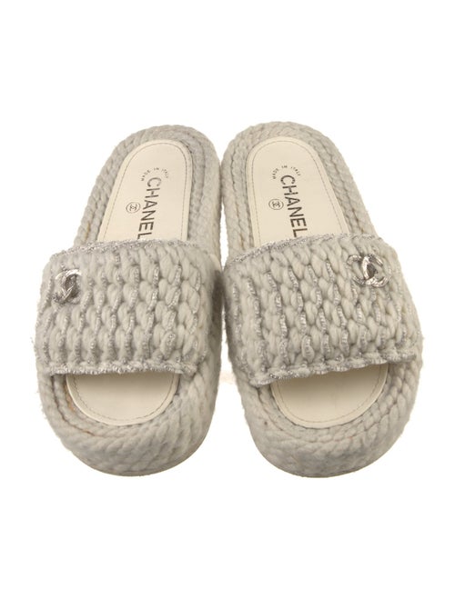 Chanel Interlocking CC Logo Espadrilles