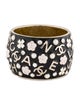 Chanel 2022 Faux Pearl, Strass & Enamel Cuff Bracelet