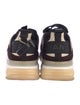 Chanel Interlocking CC Logo Suede Sneakers