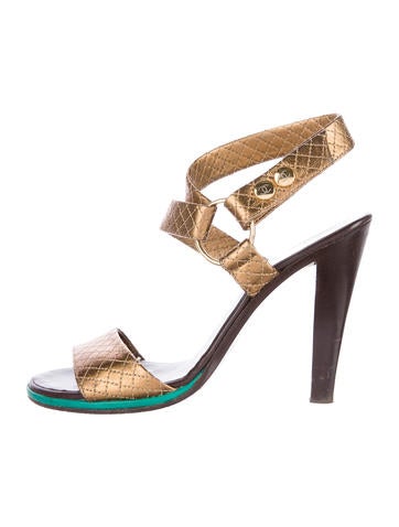 Chanel Quilted Multistrap Sandals