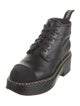 Chanel Interlocking CC Logo Lambskin Combat Boots