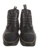 Chanel Interlocking CC Logo Lambskin Combat Boots