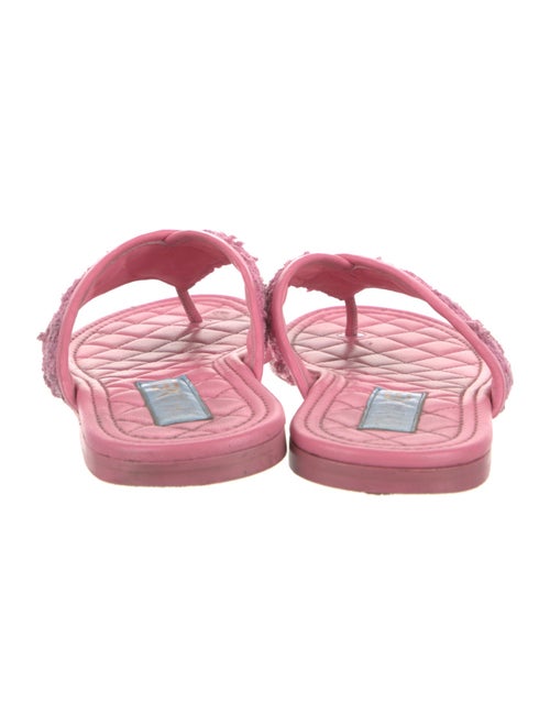 Chanel 2023 Interlocking CC Logo Flip Flops