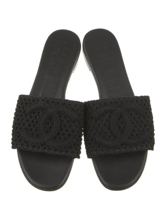 Chanel 2024 Interlocking CC Logo Slides