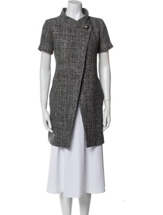 Chanel 2015 Plaid Print Coat