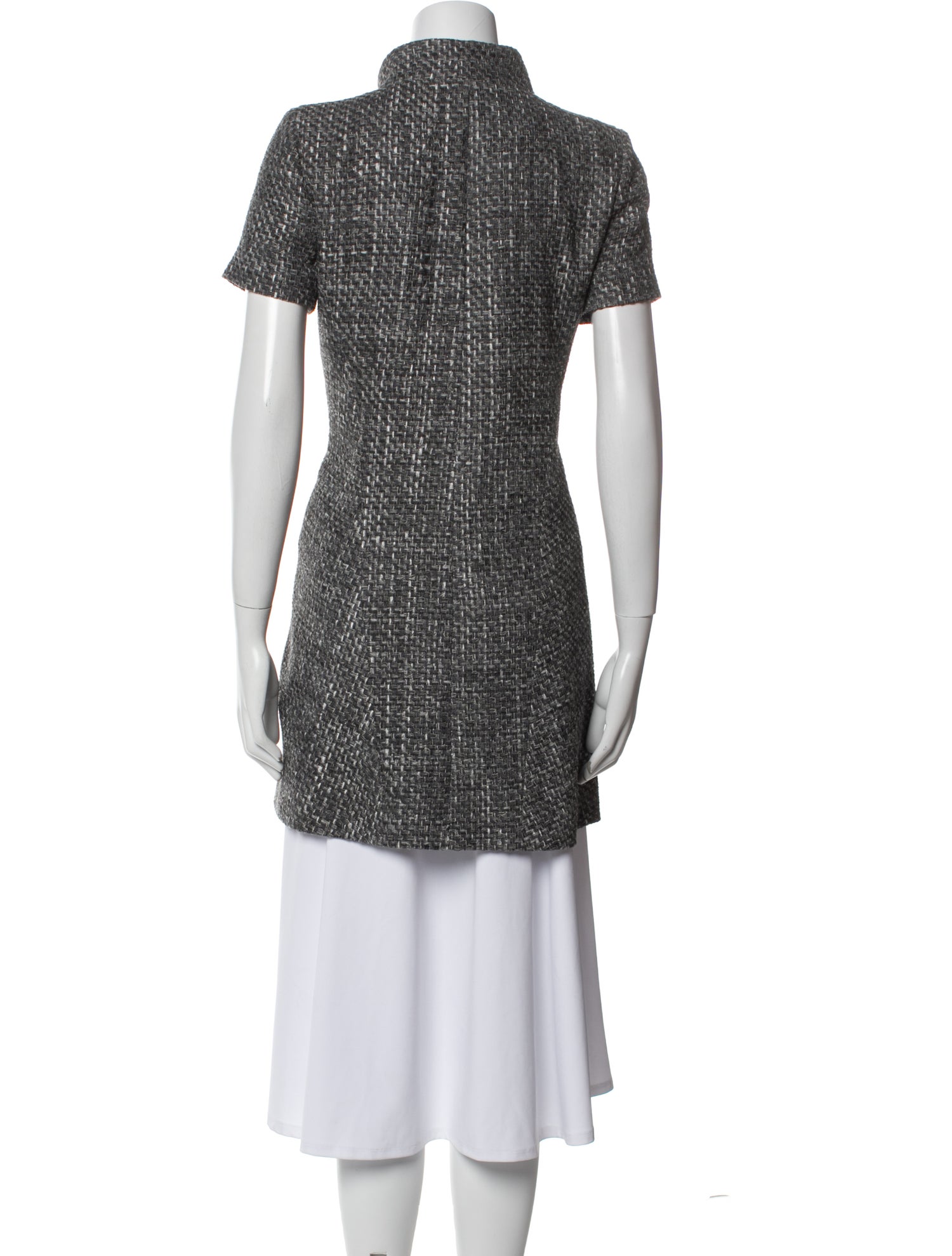 Chanel 2015 Plaid Print Coat