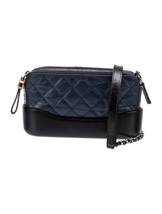 Chanel Gabrielle Double Zip Clutch w Chain