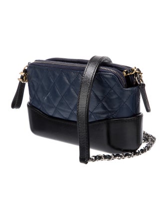 Chanel Gabrielle Double Zip Clutch w Chain
