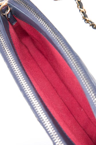 Chanel Gabrielle Double Zip Clutch w Chain