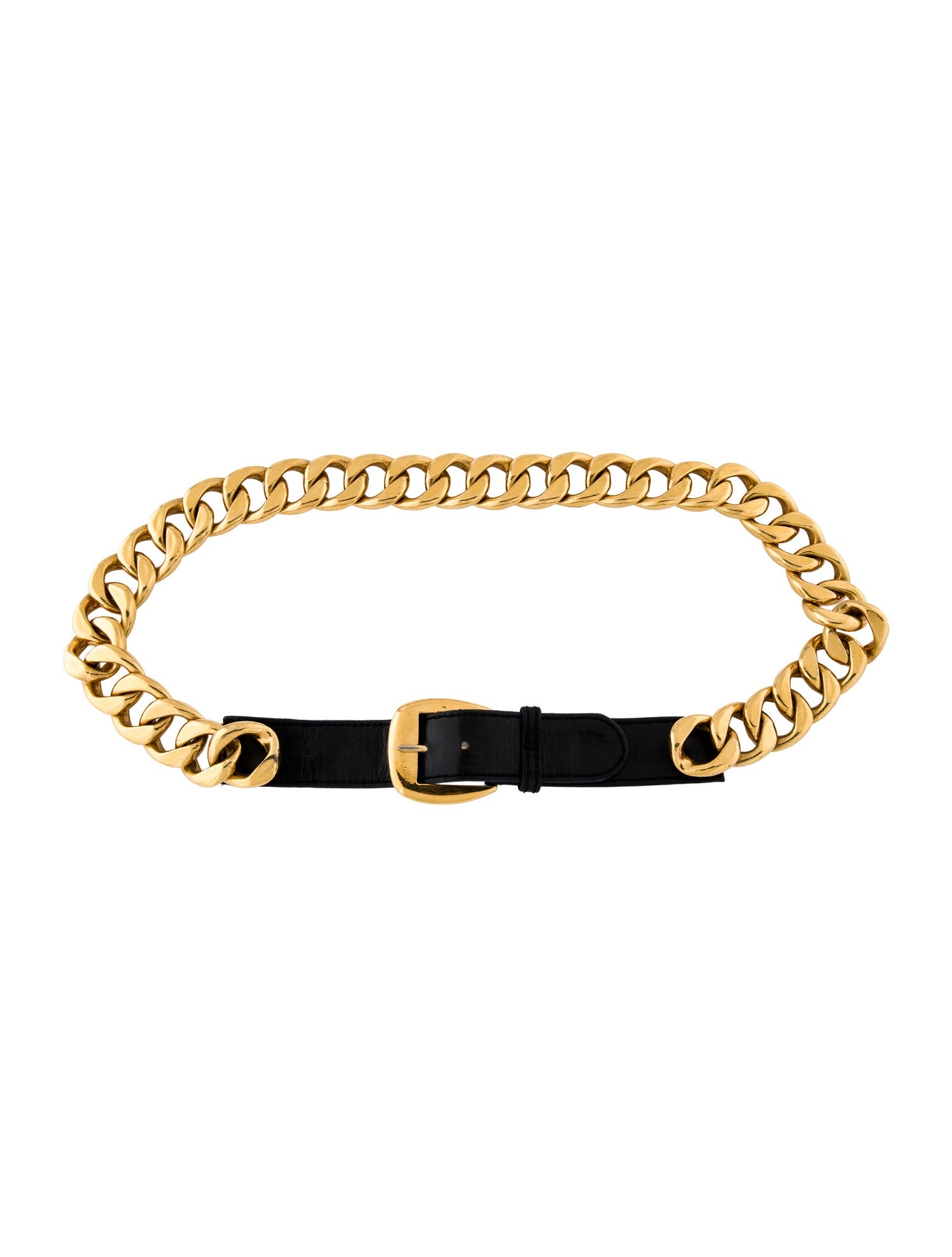 Chanel Vintage Chain-Link Accent Belt
