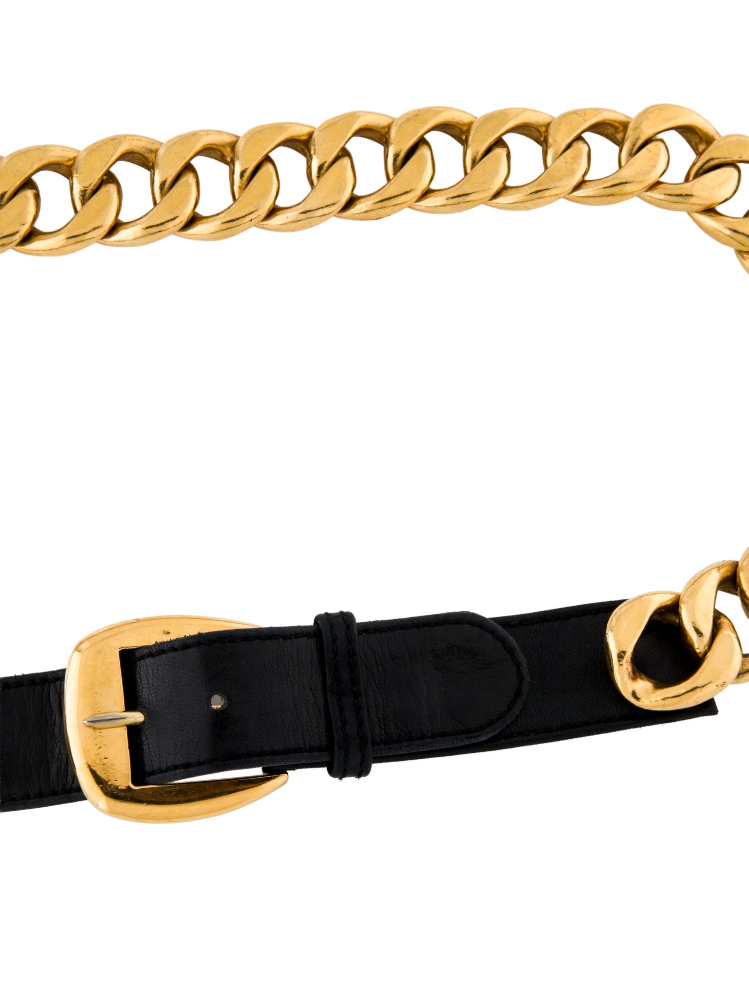 Chanel Vintage Chain-Link Accent Belt