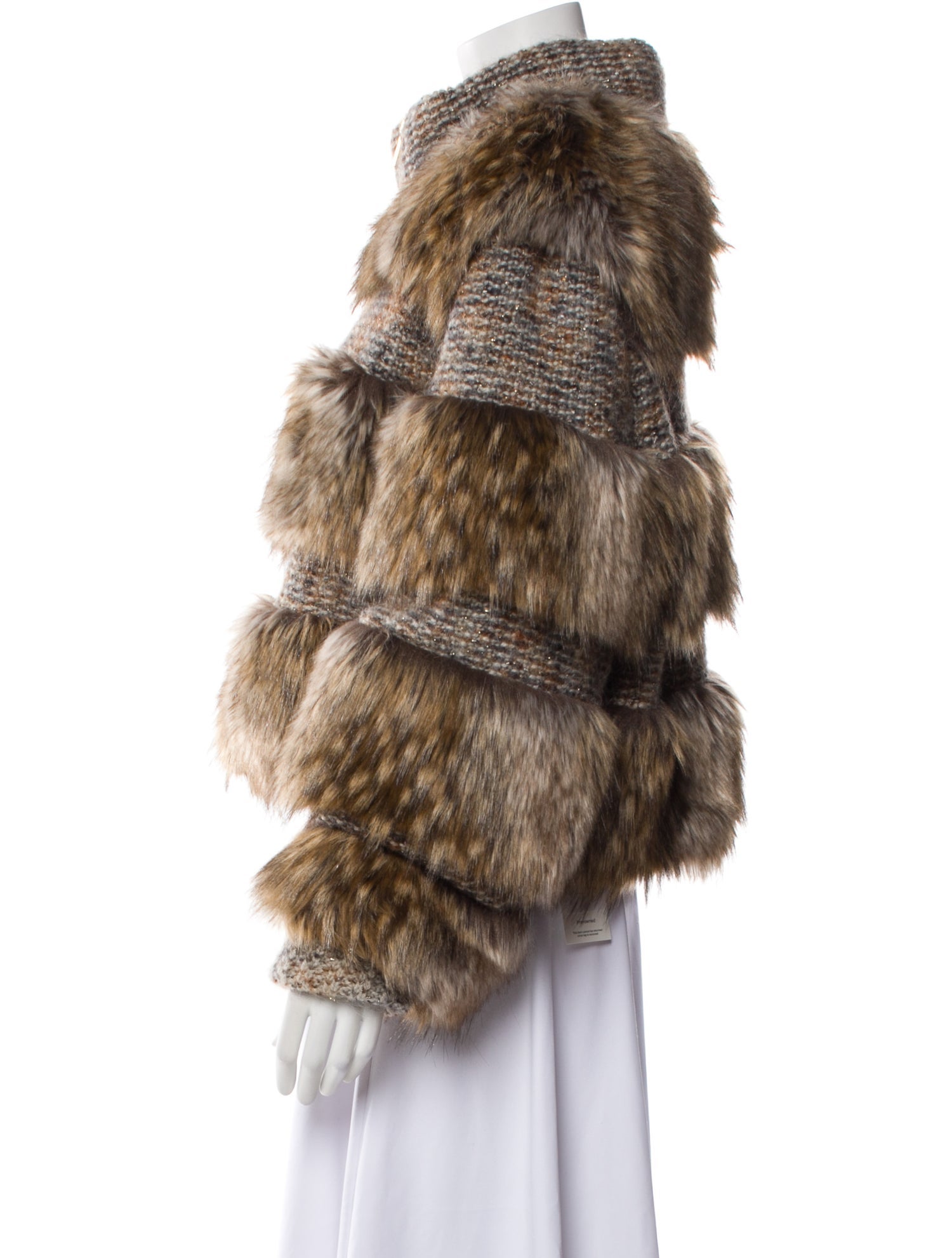 Chanel 2018 Cashmere Faux Fur Jacket w/ Tags