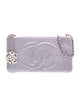 Chanel Satin Camellia Charm Pochette