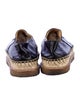 Chanel Interlocking CC Logo Leather Espadrilles