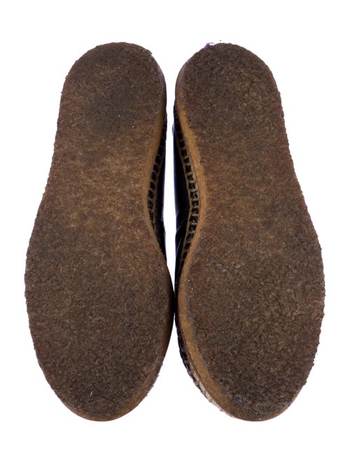 Chanel Interlocking CC Logo Leather Espadrilles