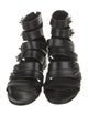 Chanel Interlocking CC Logo Leather Gladiator Sandals
