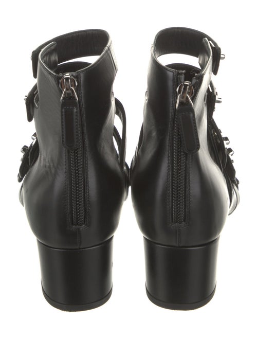 Chanel Interlocking CC Logo Leather Gladiator Sandals