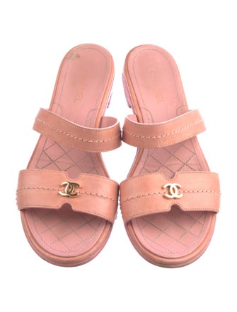 Chanel 2017 Interlocking CC Logo Slides