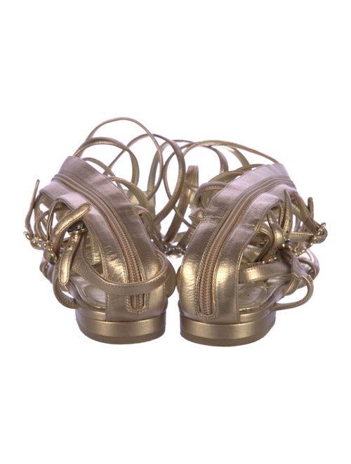 Chanel 2015 Interlocking CC Logo Gladiator Sandals