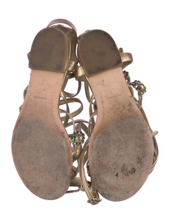 Chanel 2015 Interlocking CC Logo Gladiator Sandals