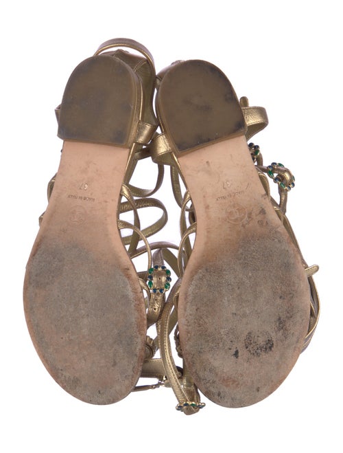 Chanel 2015 Interlocking CC Logo Gladiator Sandals