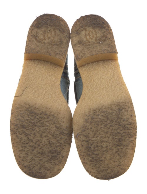 Chanel 2020 Interlocking CC Logo Lace-Up Boots