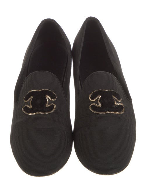Chanel Interlocking CC Logo Loafers