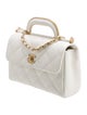Chanel Quilted CC Top Handle Flap Bag
