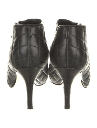 Chanel Interlocking CC Logo Leather Boots