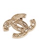 Chanel Chain Tweed CC Brooch