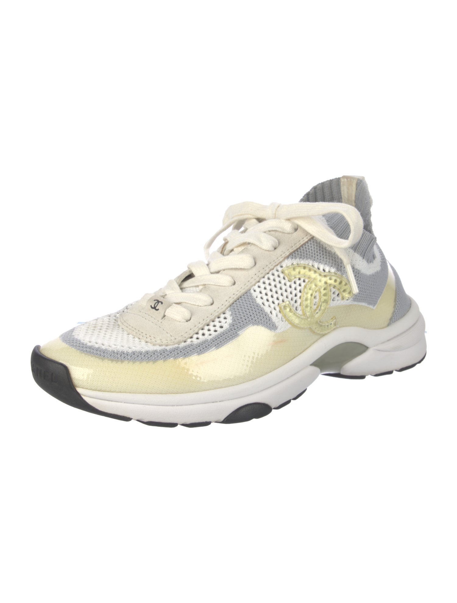 Chanel Interlocking CC Logo Sneakers