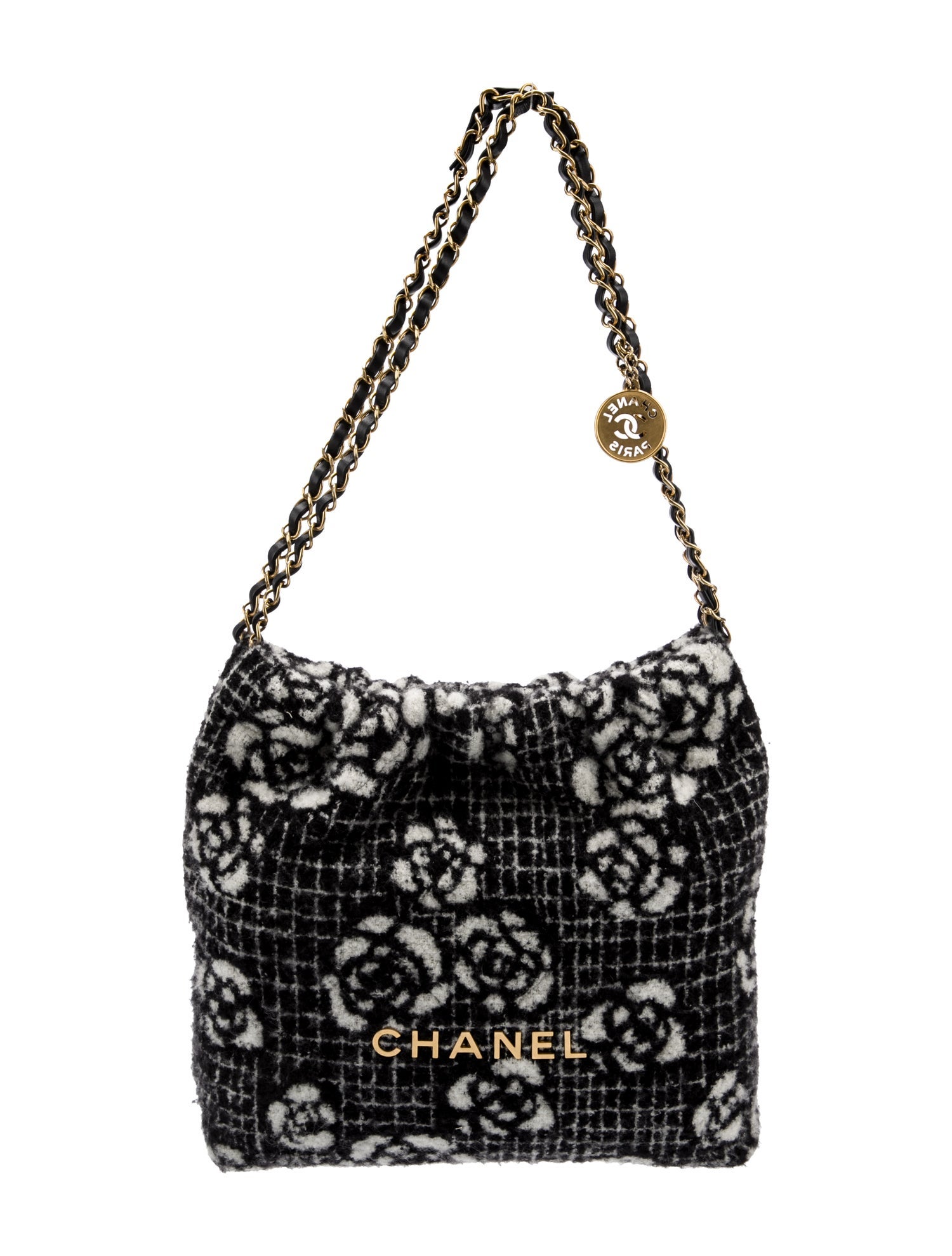 Chanel Camellia Cashmere 22 Hobo
