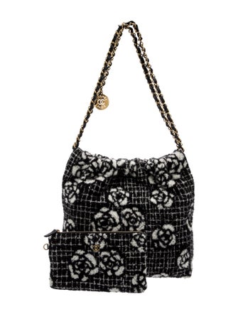 Chanel Camellia Cashmere 22 Hobo
