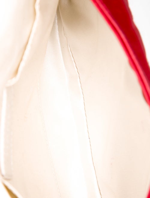 Chanel Satin Quilted Half Moon Clutch