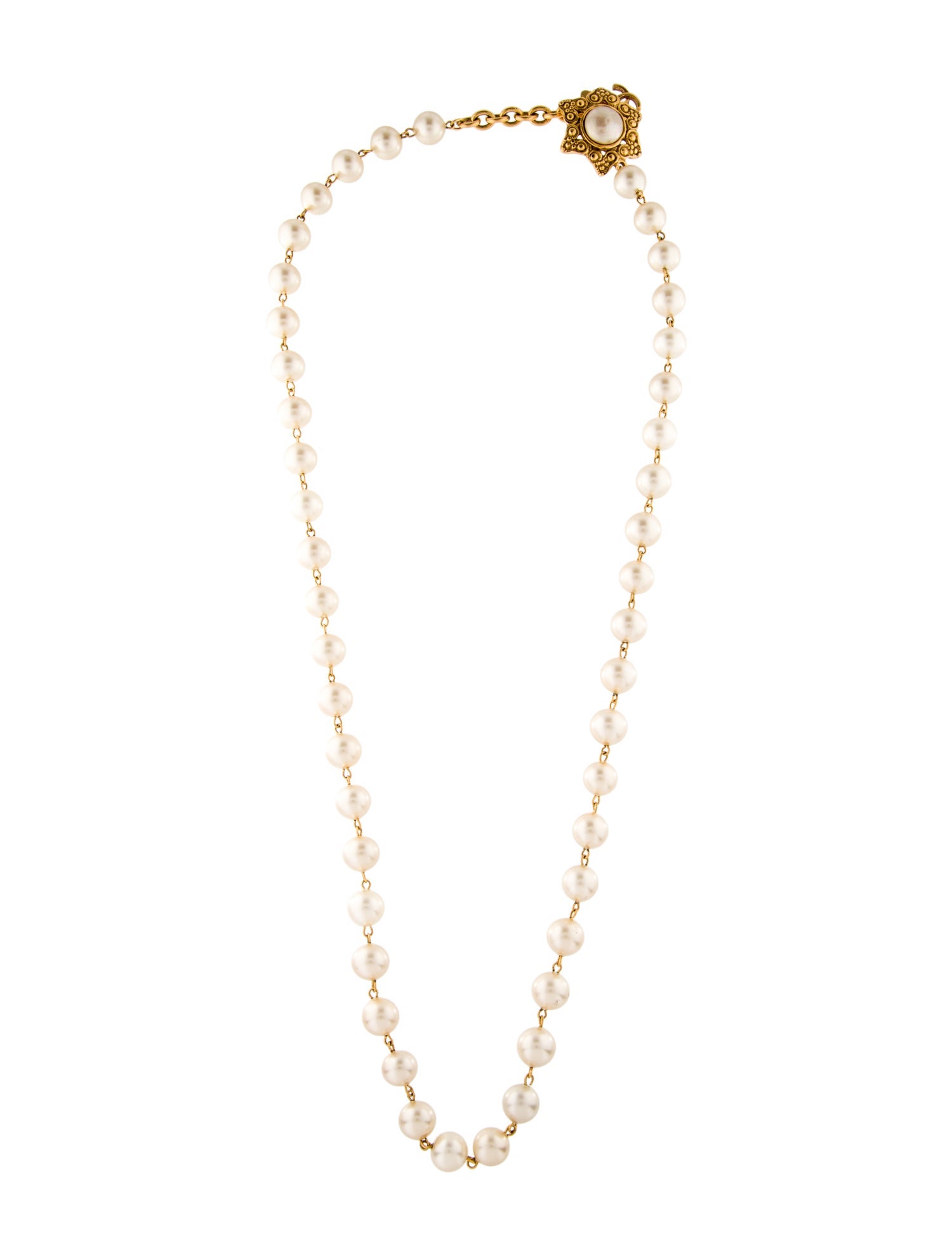Chanel Vintage Faux Pearl Necklace