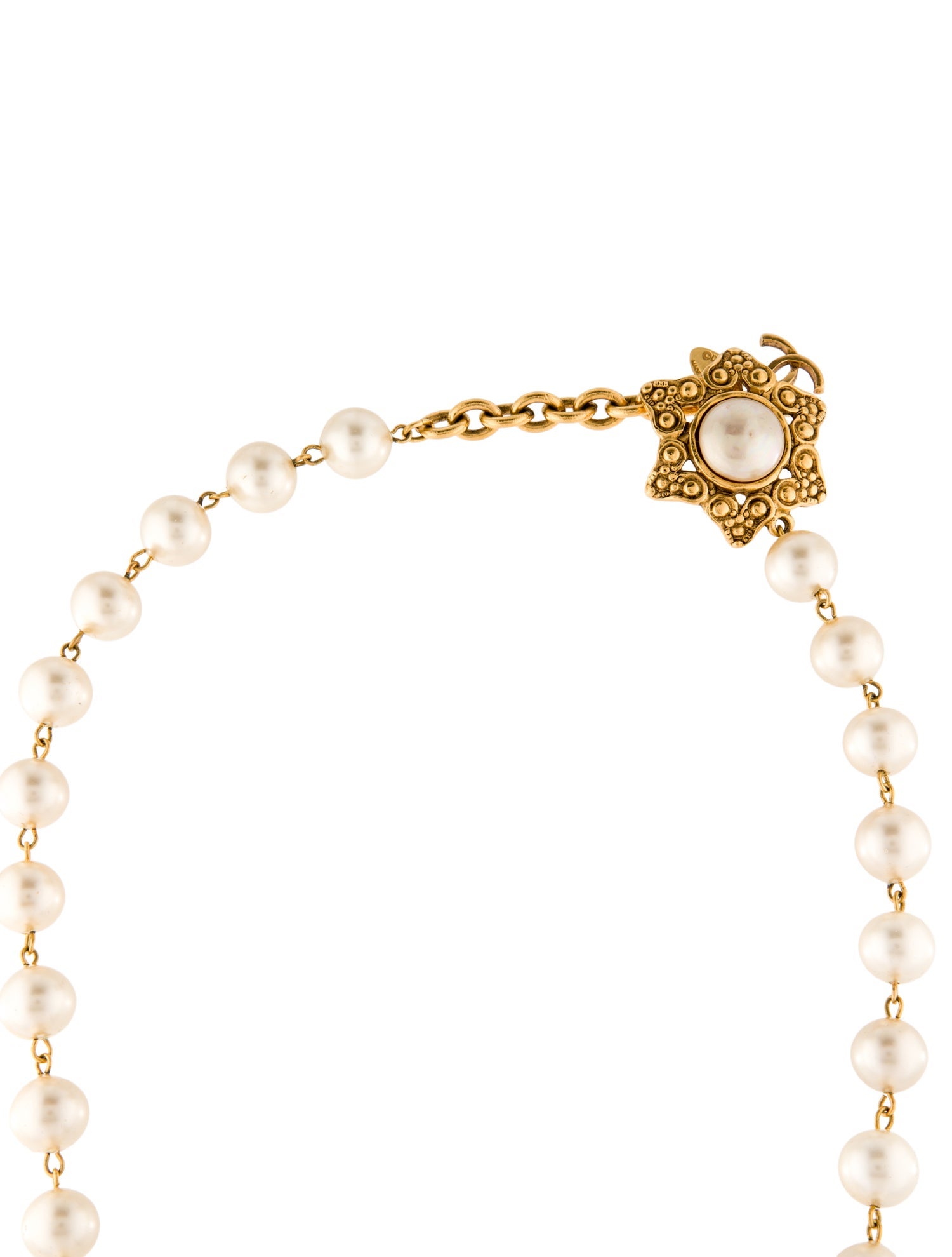 Chanel Vintage Faux Pearl Necklace