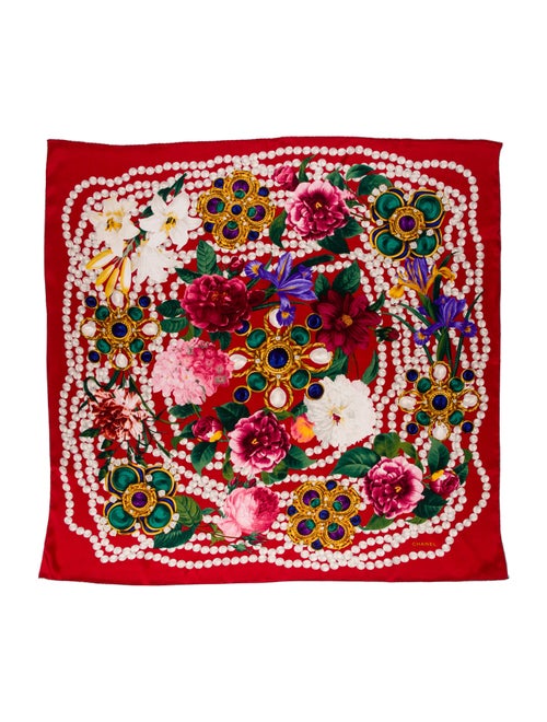 Chanel Silk Late 1980's - Early 1990's Scarf