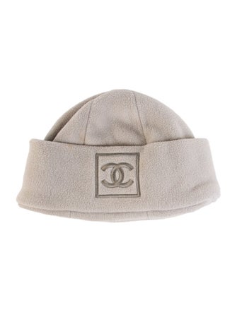 Chanel Embroidered Fleece Beanie