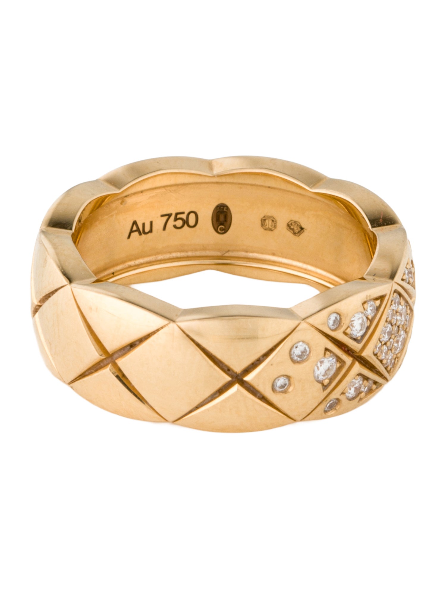 Chanel 18K Diamond Coco Crush Band